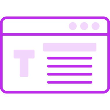 Web tarayıcı simgesi, vektör çizim 