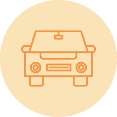 araba web simgesi basit illüstrasyon 