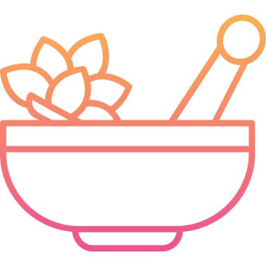 Havan ve tokmak simgeleri, web basit illüstrasyon