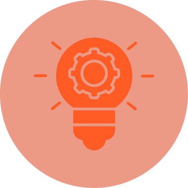 İnovasyon web simgesi basit illüstrasyon 