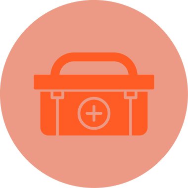 İlk Yardım Kiti tıbbi ikon vektör çizimi