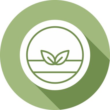 Vegan logosu, vektör çizimi basit tasarım