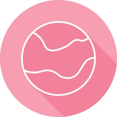 Küre simgesi, vektör illüstrasyonu. Top sembolü