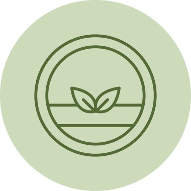 Vegan logosu, vektör çizimi basit tasarım