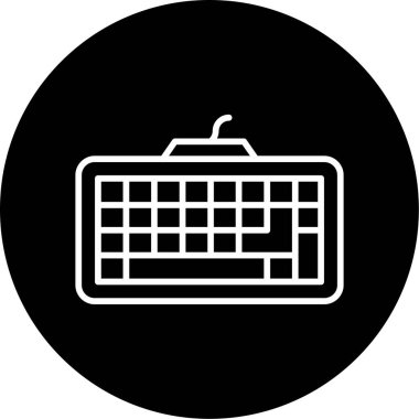 klavyenin modern vektör simgesi, illüstrasyon 