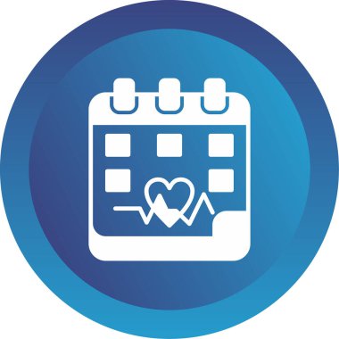 Takvim simgesi, vektör illüstrasyonu basit tasarım