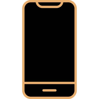 Akıllı telefon. Web simgesi basit illüstrasyon 