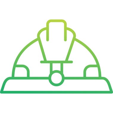 Güvenlik Miğferi Web simgesi, vektör illüstrasyonu