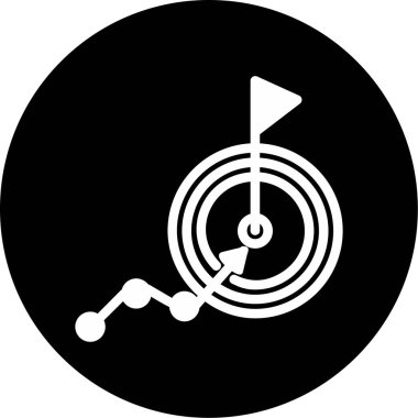 goal icon, vector illustration simple design