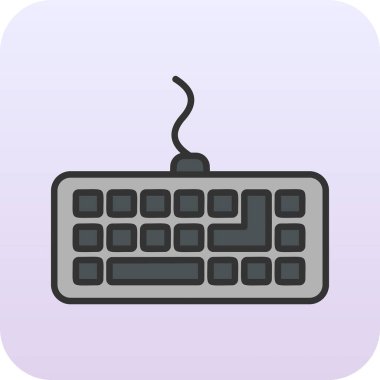 klavyenin modern vektör simgesi, illüstrasyon 
