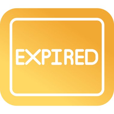 Tarihi geçmiş pul simgesi, vektör illüstrasyonu.                