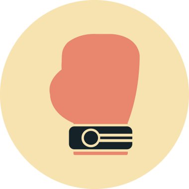 Boks eldiveni simge vektör çizim