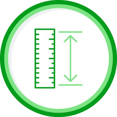 cetvel simgesi, vektör tasarım şablonu