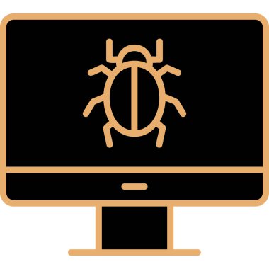 bilgisayar ekranı simgesi, vektör illüstrasyonu basit tasarım