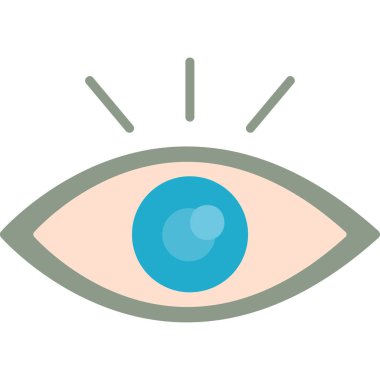 Göz. Web simgesi basit illüstrasyon 