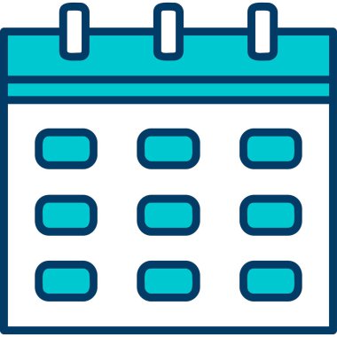 Takvim. Web simgesi basit illüstrasyon