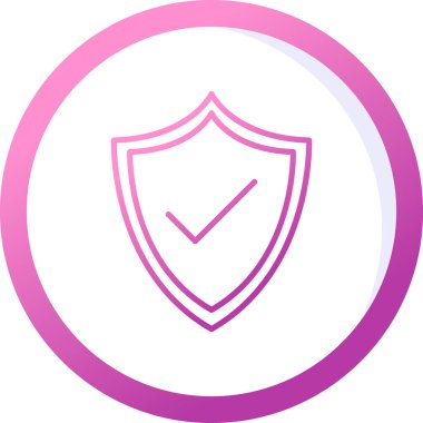 kalkan simgesi web basit illüstrasyon