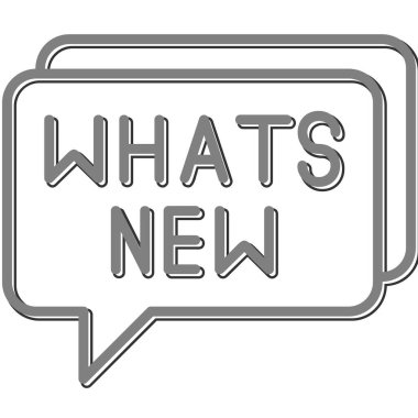 Yeni metin web simgesi, vektör illüstrasyonlu konuşma balonu