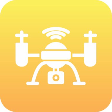 Drone simgesi vektör illüstrasyon tasarımı