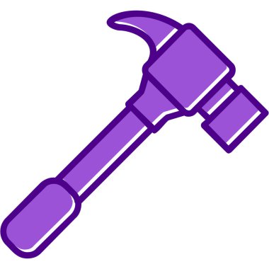 Çekiç ağı simgesi, basit vektör illüstrasyonu 