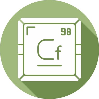 Periyodik tablo simgesinin Kaliforniya kimyasal elementi