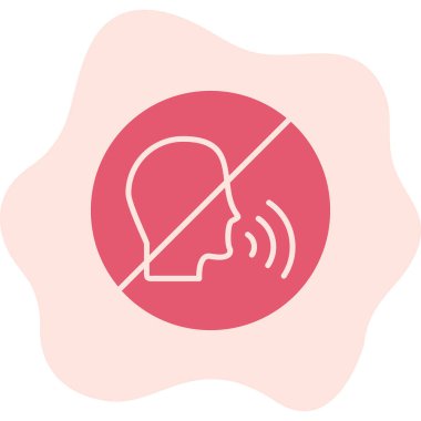 Konuşan Web simgesi vektör çizimi yok