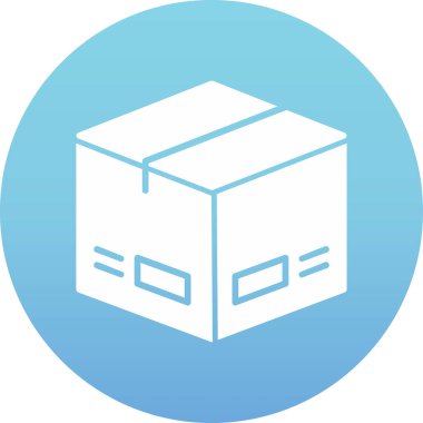 Paket, dağıtım simgesi vektör illüstrasyonu 