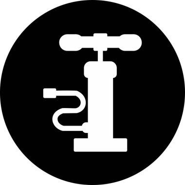 Hava pompası. Web simgesi basit illüstrasyon         