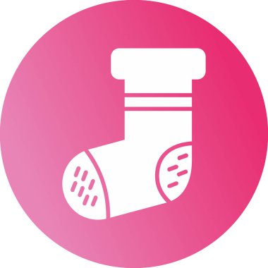 bebek çorap ikonu vektör illüstrasyonu