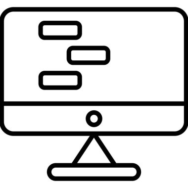 İzlenen Basit Simge, Vektör İllüstrasyonu