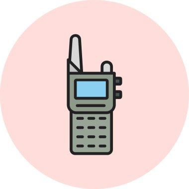 Walkie talkie simgesinin vektör çizimi