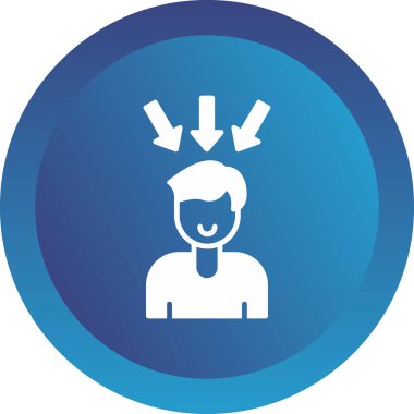 Oklu adam, vektör illüstrasyonu 