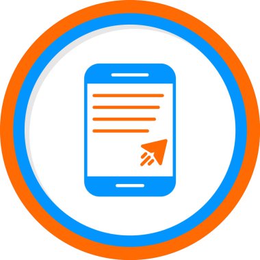 mobil ileti simgesi, vektör illüstrasyonu basit tasarım