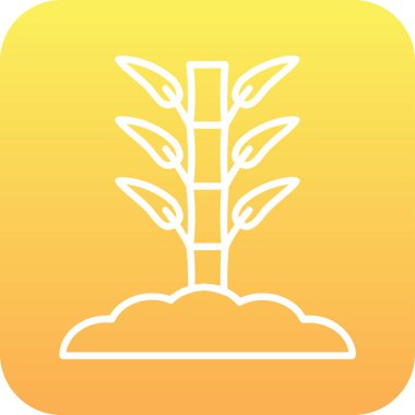 Bamboo icon, vector illustration simple design