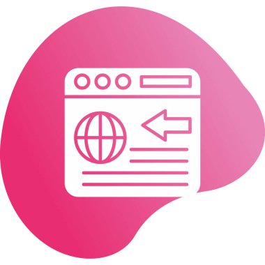 Web sayfası simgesi. vektör illüstrasyonu