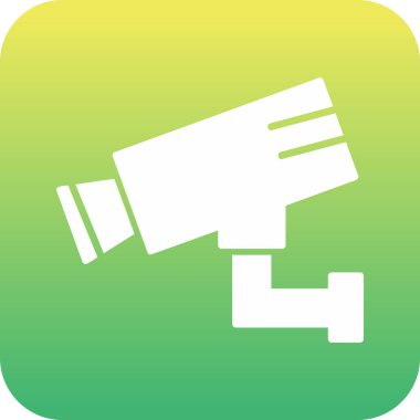 Bir CCTV kamerasının vektör simgesi, illüstrasyon  