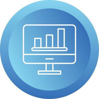 Analiz web simgesi, vektör illüstrasyonu