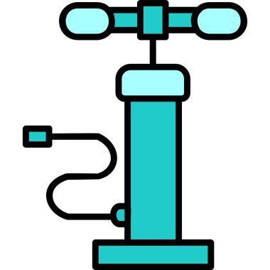 Hava pompası. Web simgesi basit illüstrasyon         