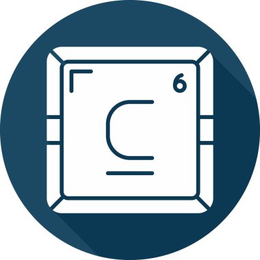 Karbon modern simgesinin vektör illüstrasyonu                      