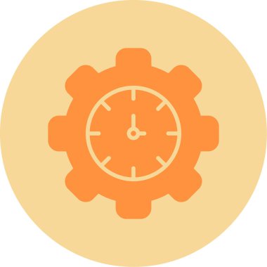 zaman yönetimi simgesi, vektör illüstrasyonu                 