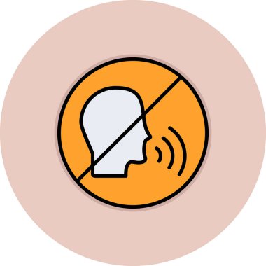 Konuşan Web simgesi vektör çizimi yok