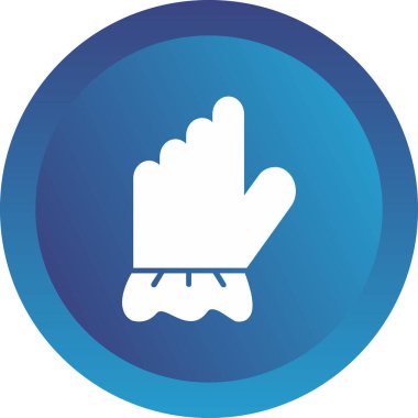 Eldiven simgesi, vektör illüstrasyonu basit tasarım