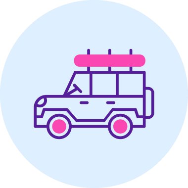 Safari cipi. Web simgesi basit illüstrasyon 