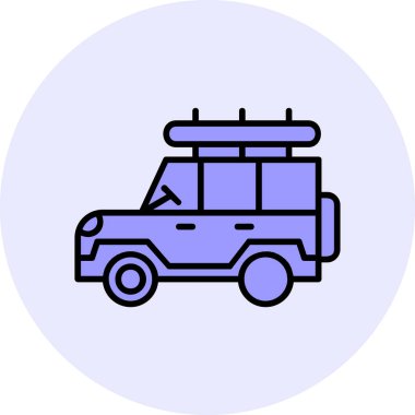 Safari cipi. Web simgesi basit illüstrasyon 