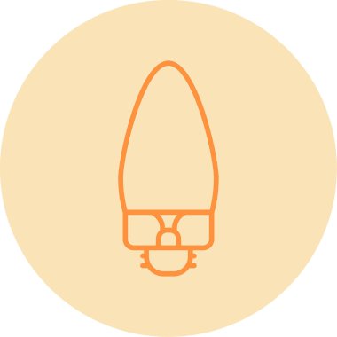 mum ışığı ikonu, vektör illüstrasyonu 