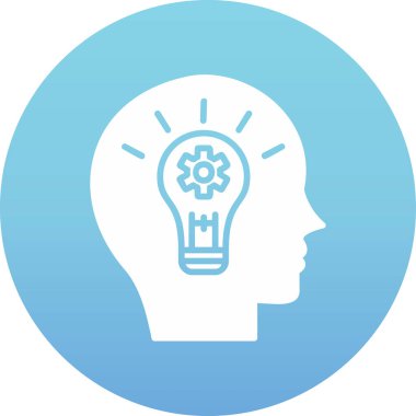 Fikir simgesinin vektör illüstrasyonu 