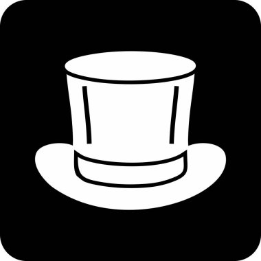 Sihirli Şapka web simgesi, vektör illüstrasyonu 