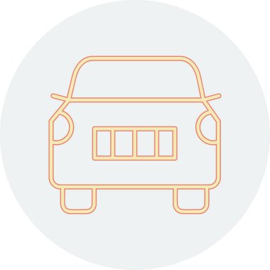 araba web simgesi basit illüstrasyon 