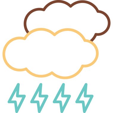 Storm Web simgesi, vektör illüstrasyonu 