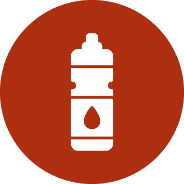 Su şişesi. Web simgesi basit illüstrasyon